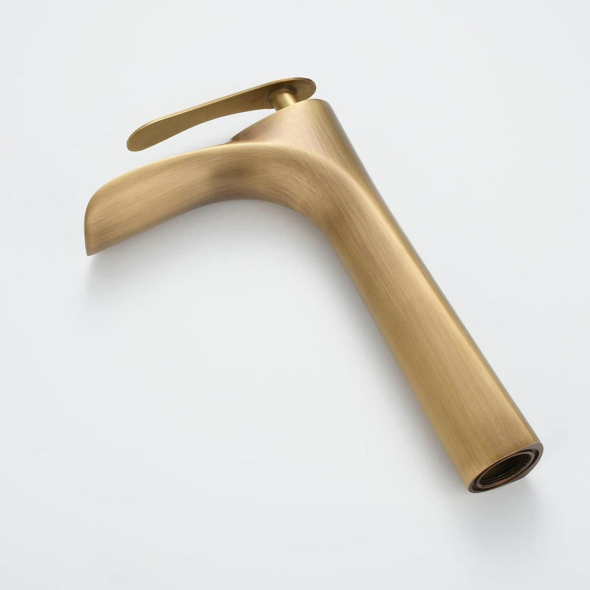 WASCHTISCHARMATUR Wasserfall Antik Messing - Bronzefarben, Metall (13/22/29cm)