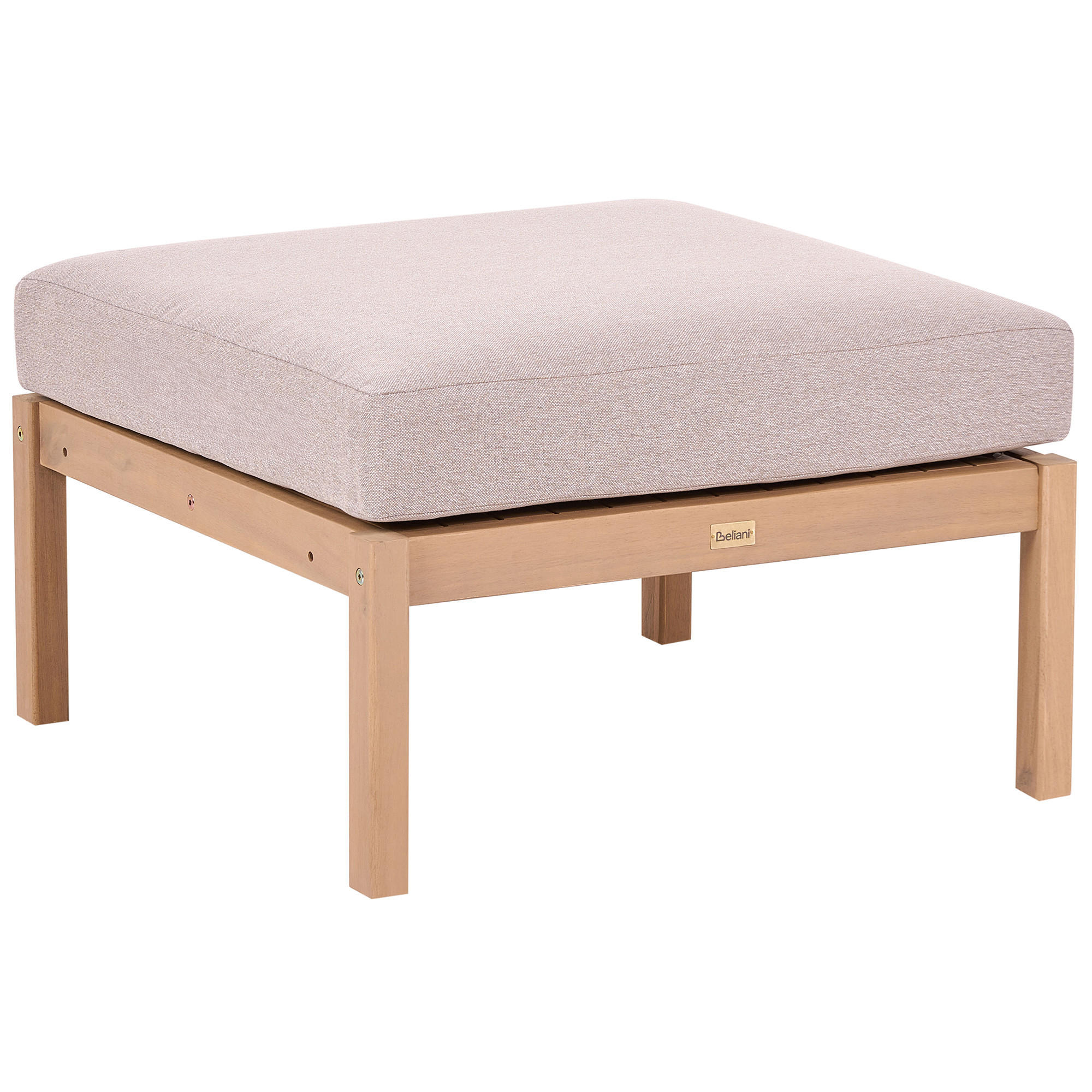 Beliani Ottomane Hellbraun, Braun, Beige 66x42x66 cm