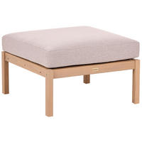 OTTOMANE Hellbraun Rivello - Hellbraun/Beige, Holz (66/42/66cm) - Beliani