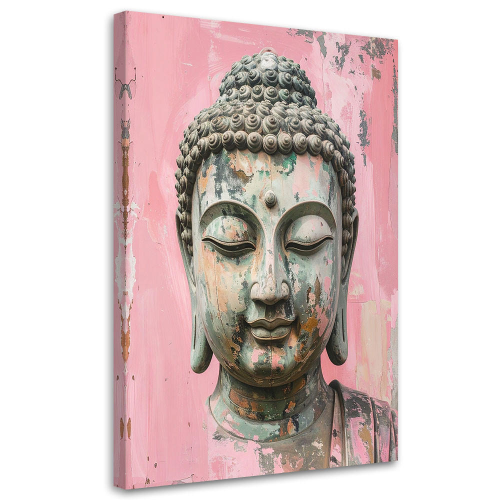 LEINWANDBILD Zen und Orientalisch 60x90cm - Rosa, Textil (60/90cm) - Feeby