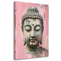 LEINWANDBILD Zen und Orientalisch 60x90cm - Rosa, Textil (60/90cm) - Feeby