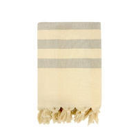 HAMAMTUCH mit Frottee-Fütterung Beige 90x160 340g/m² - Fidji Taupe - Beige, Textil (160/90cm) - LE COMPTOIR DE LA PLAGE