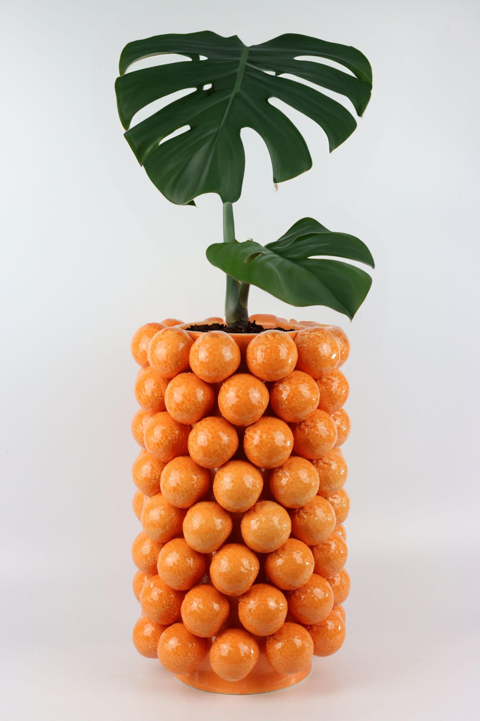 VASE Arancia orange - Orange, Keramik (44cm) - FURNARO