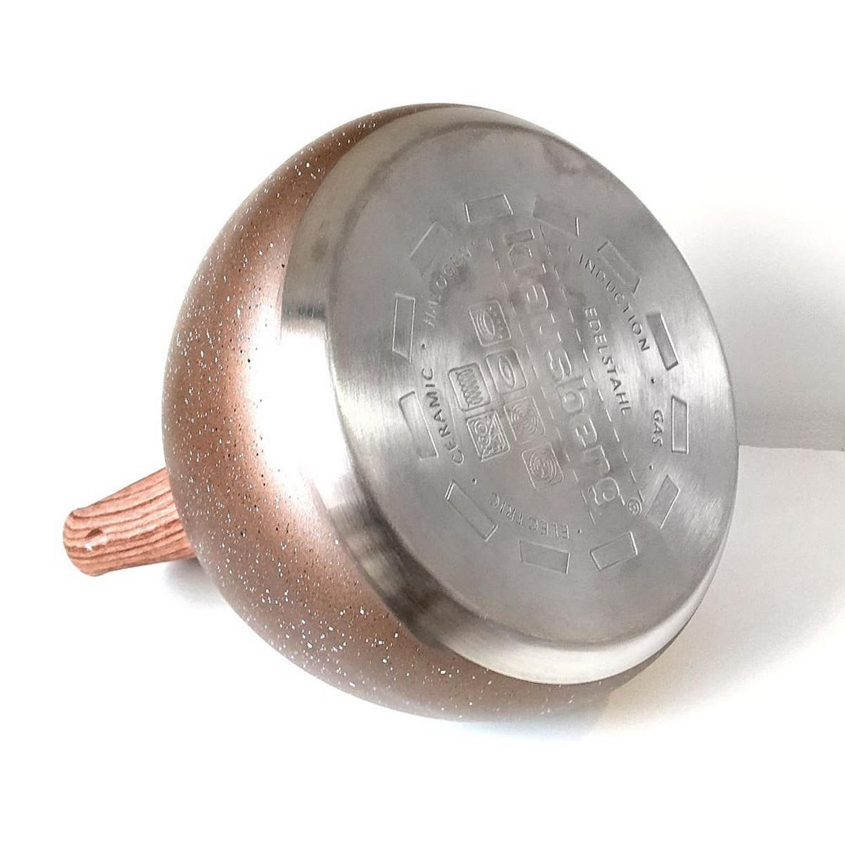 WASSERKESSEL Braun 25/22/20 cm KB7510 - Braun, Metall (25cm) - Klausberg 