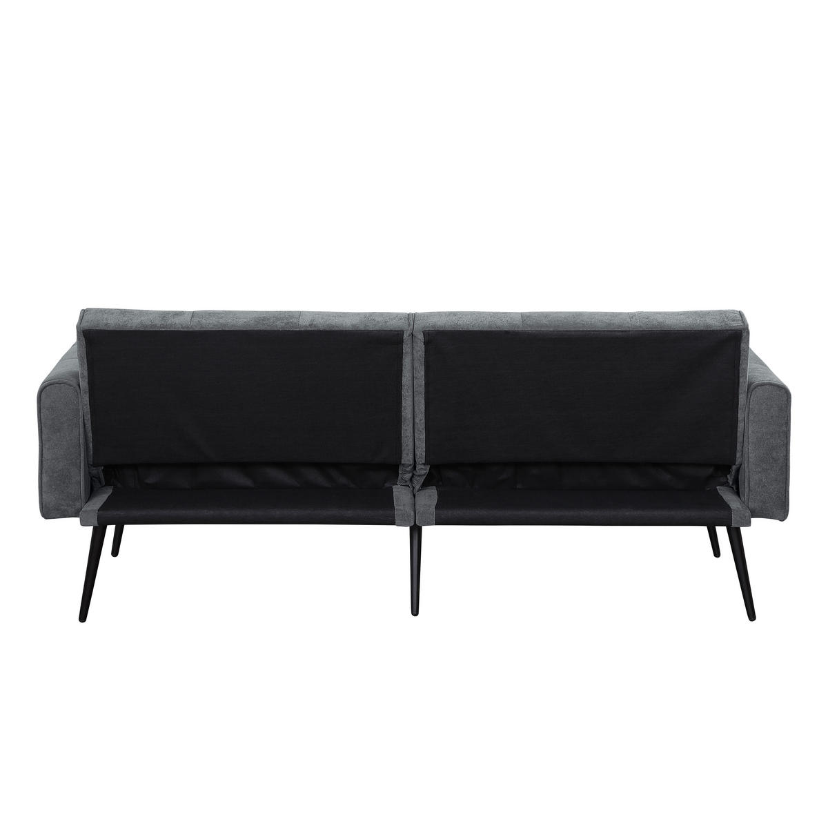 SCHLAFSOFA 175/71/71 cm Grau Cord - Grau, Textil (175/71/71cm) - Oxeza