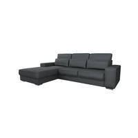 ECKSOFA Nevio In Scala - Dunkelgrau, Holzwerkstoff/Textil (312/202cm) - Fun Möbel