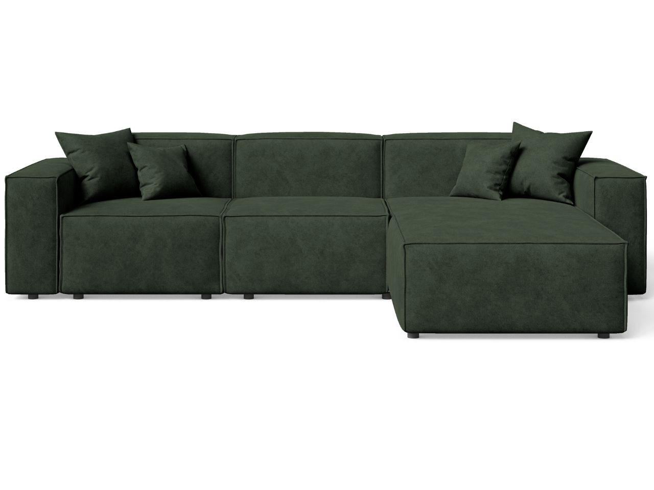 ECKSOFA Arizona Grün Rechts - Grün, Holz/Textil (265/180cm) - Graingold
