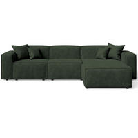 ECKSOFA Arizona Grün Rechts - Grün, Holz/Textil (265/180cm) - Graingold