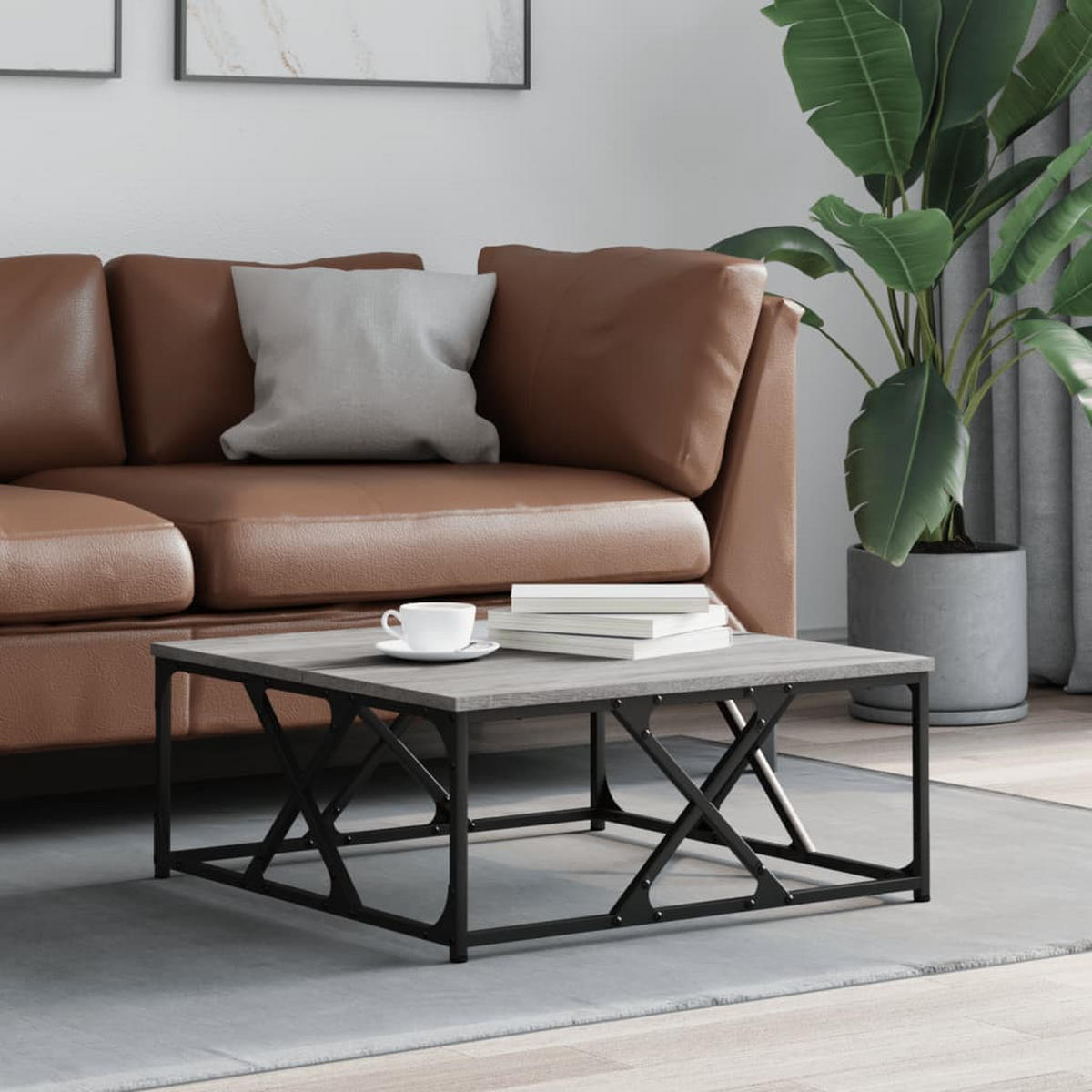 COUCHTISCH Grau Sonoma 70x70x30 cm Holzwerkstoff - Grau, Holzwerkstoff (70/70/30cm) - furnicato