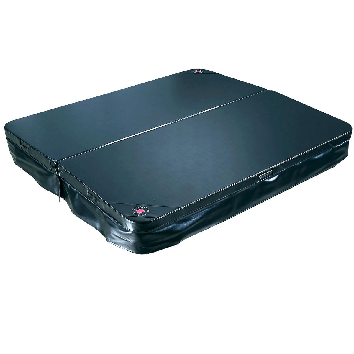 WHIRLPOOL ISOLIERABDECKUNG Kingston/Alberta schwarze Whirlpool-Abdeckung - Schwarz, Leder (216/240cm) - Canadian Spa Company