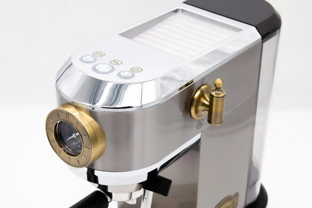 KAFFEEMASCHINE KA 2001 R Empire, Edelstahl, 19 bar, Siebträger-Espressomaschine - Edelstahlfarben, Metall (14.5/31/29.5cm) - Kaiser Küchengeräte