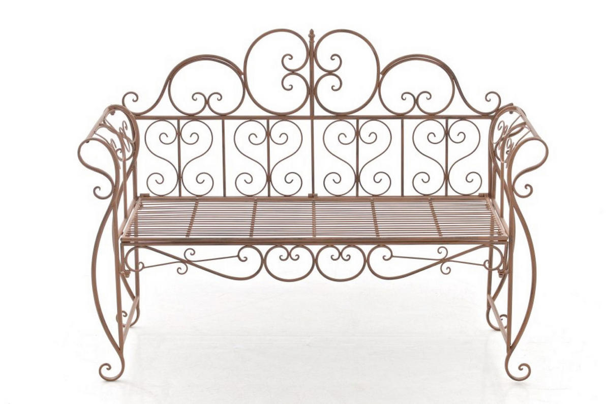 GARTENBANK Minno antik braun - Braun, Metall (128/46/94cm) - TPFGarden