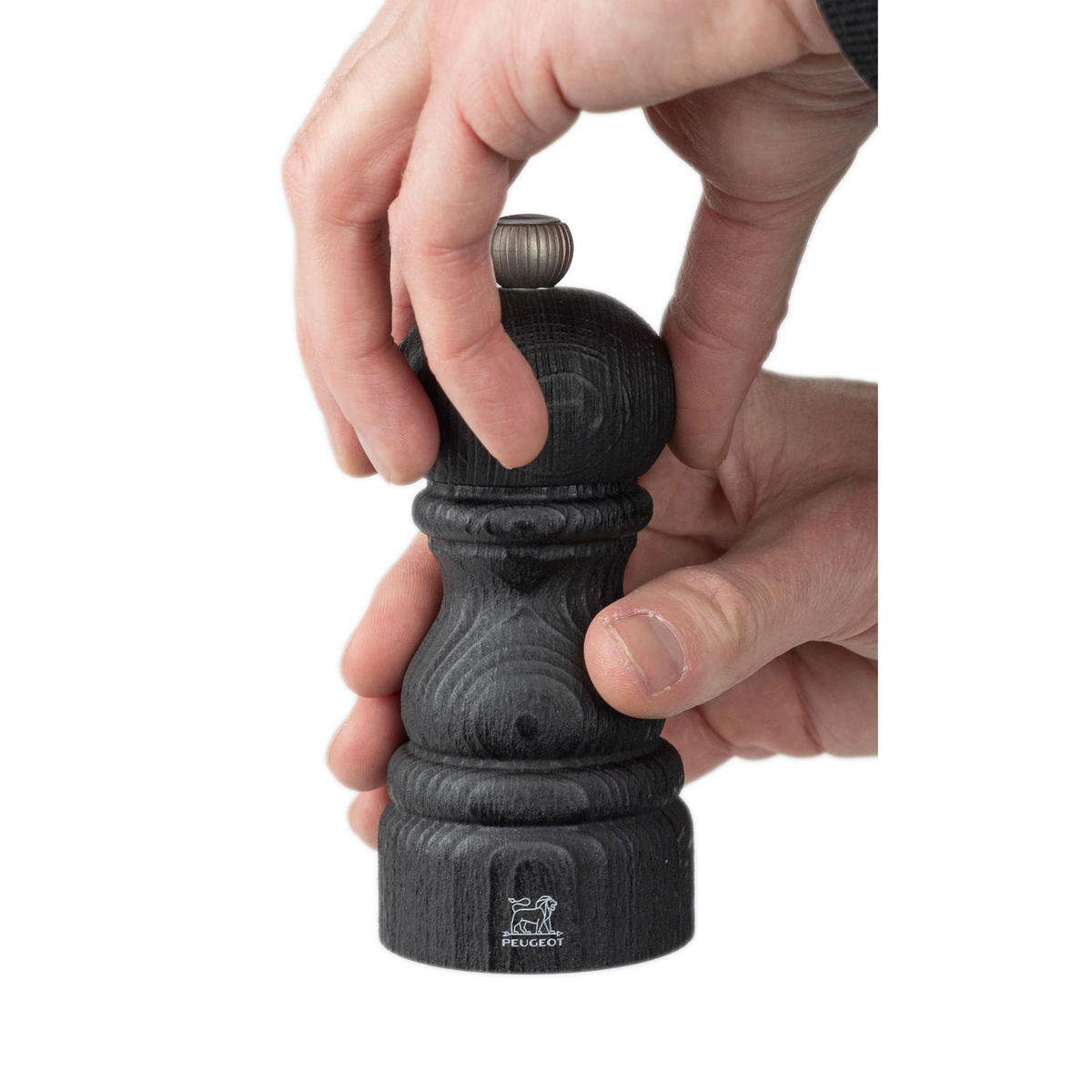 PFEFFERMÜHLE Paris Nature Black 12cm Buchenholz Stahlmahlwerk - Schwarz, Holz (5.9/12/5.9cm) - PEUGEOT