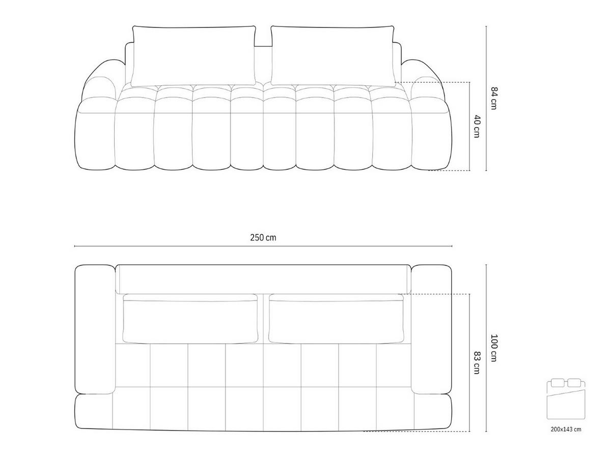 AUSKLAPPBARES-SOFA mit Bettkasten Linz aus Samt dunkelbeige 4 Sitzplätze - Mokka, Textil (100/84/250cm) - Cosmopolitan Design