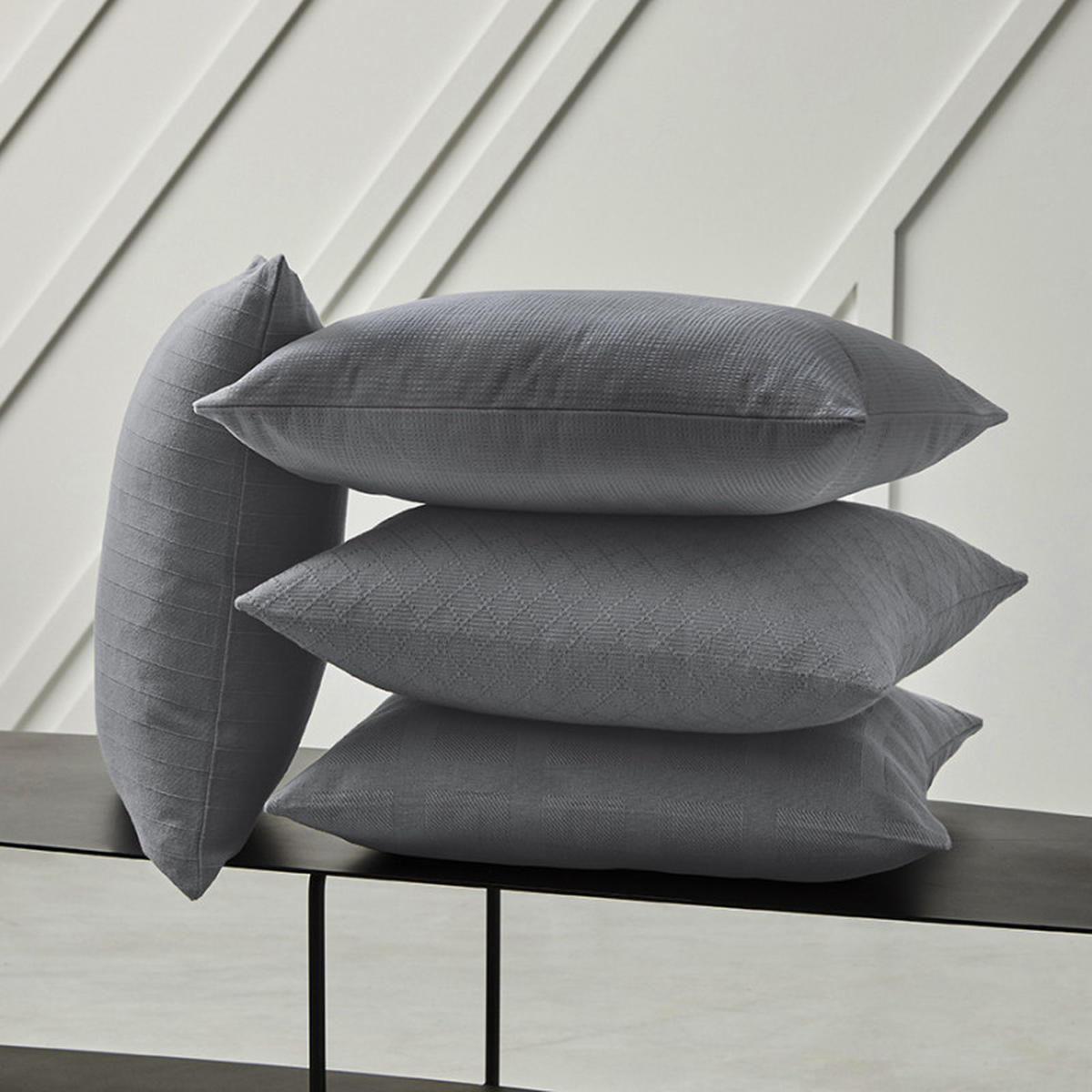 DEKO-KISSENBEZUG 40/40 cm - Grau, Textil (40/40cm) - Today
