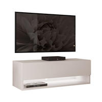 HÄNGESCHRANK TV-Möbel CALANTE 90 cm mit LED-Beleuchtung - Kaschmir, Holzwerkstoff (90/30/35cm) - Lookway