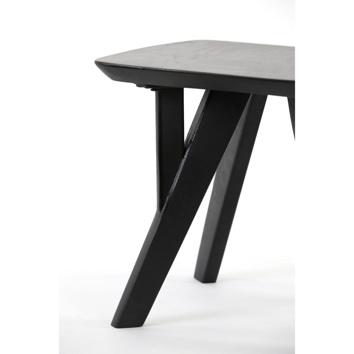 BEISTELLTISCH Quenza Schwarz 44/44/36 cm - Schwarz, Holz (44/44/36cm) - Light & Living