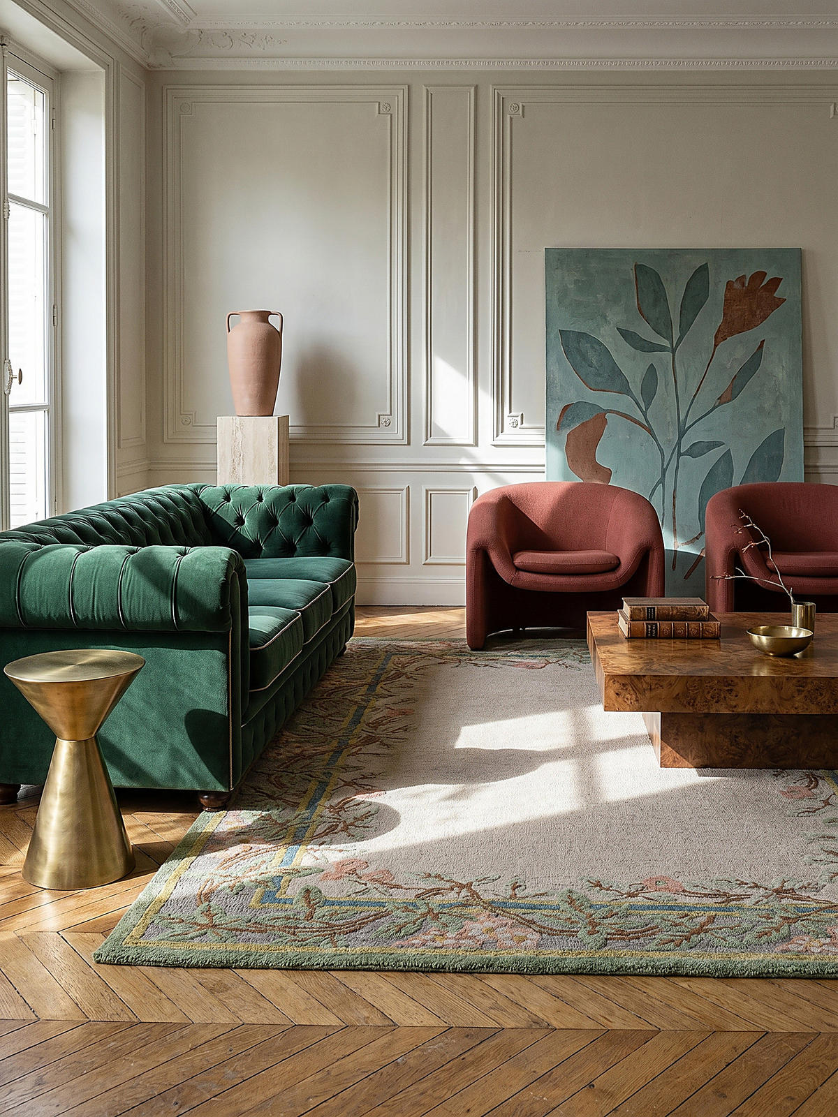 WOLLTEPPICH SOAR, floral, aus Wolle, Bunt, 160 x 230 cm - Multicolor, Textil (230/160cm) - KADIMA DESIGN
