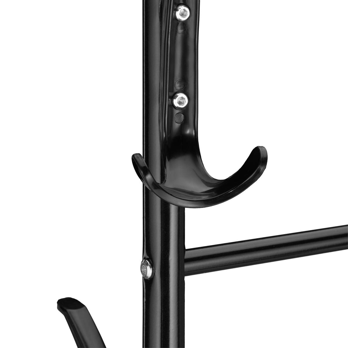 GARDEROBE - Schwarz, Kunststoff/Metall (80/165/44cm) - Relaxdays