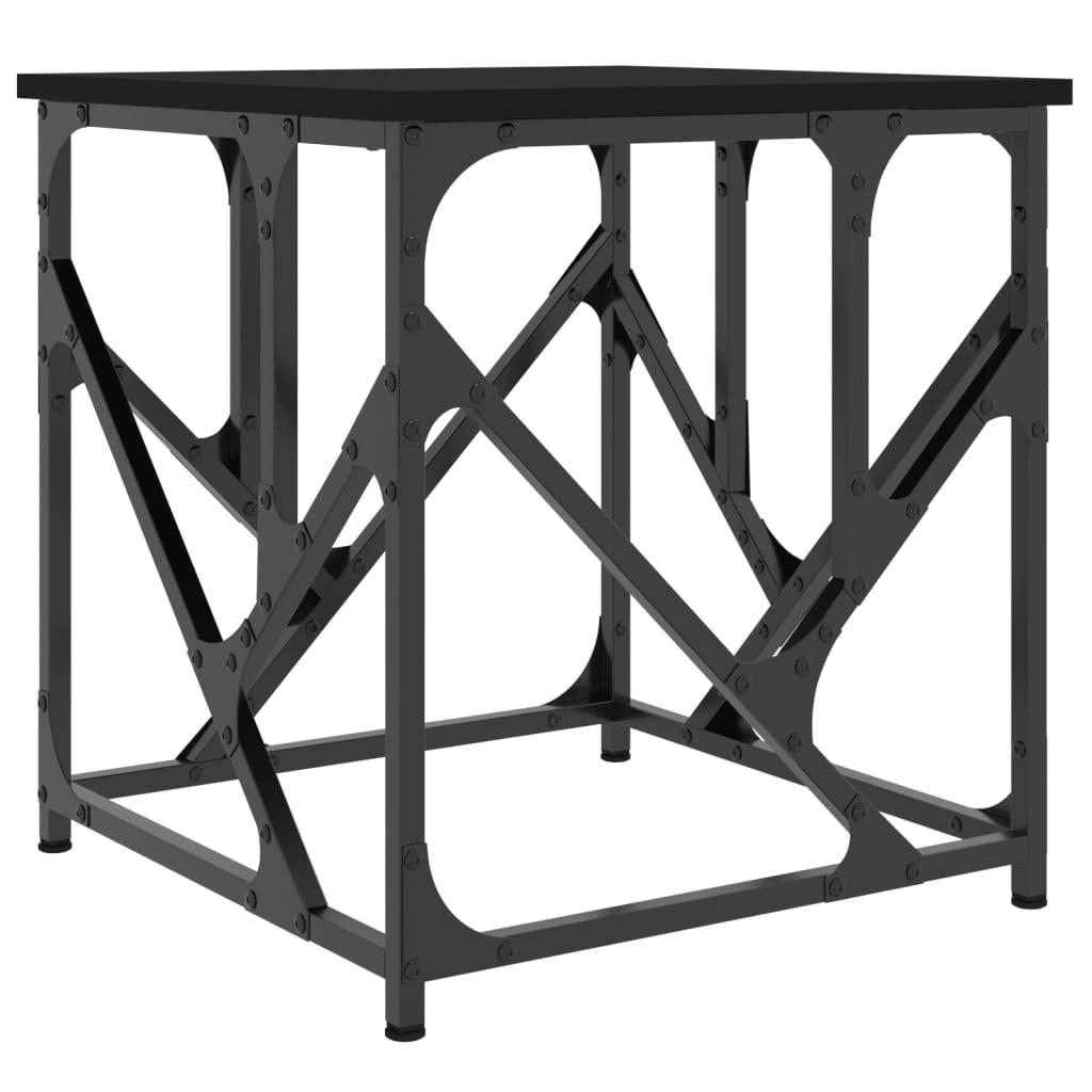 furnicato Couchtisch Schwarz 45x47.5x45 cm