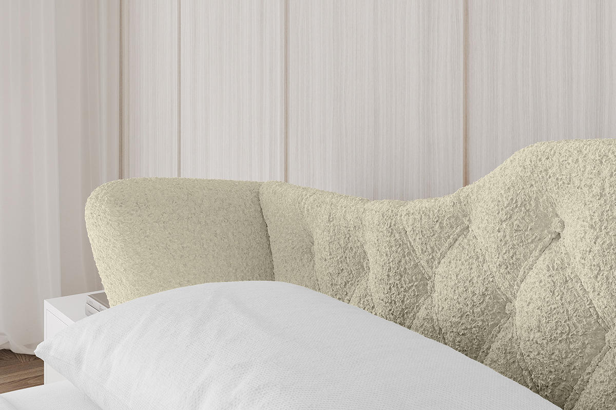 POLSTERBETT mit Bettkasten und Lattenrost, Boxbett ohne Matratze - ZORAN-V1 180x200 Beige - Taupe, Holzwerkstoff/Textil (180/200cm) - ALTDECOR