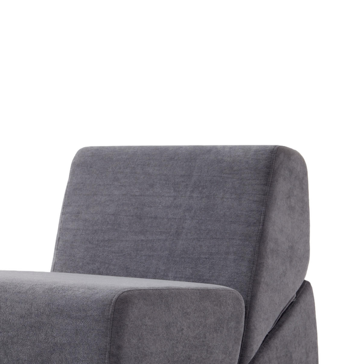 SCHLAFSOFA in Grau – 3-in-1, klappbar und armlehnenlos - Grau, Textil (90.7/71/81cm) - BEAOK