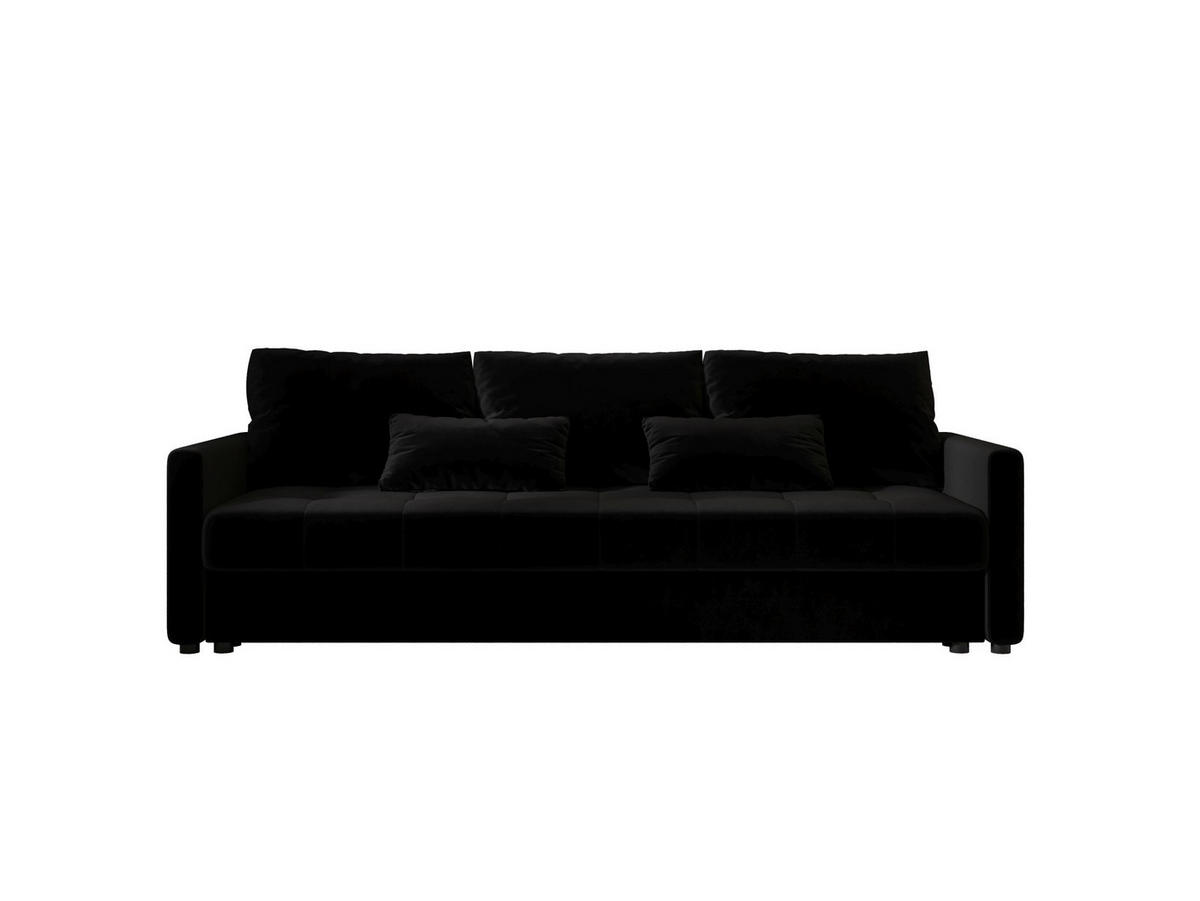 SOFA MOS mit Schlaffunktion ITAKA 15 mit Stauraum - Schwarz, Textil (84/72/220cm) - Bedante