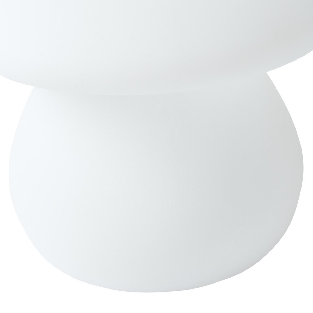 LED-TISCHLAMPE Weiß Tuira - Weiß, Kunststoff (21/21/22cm) - Beliani