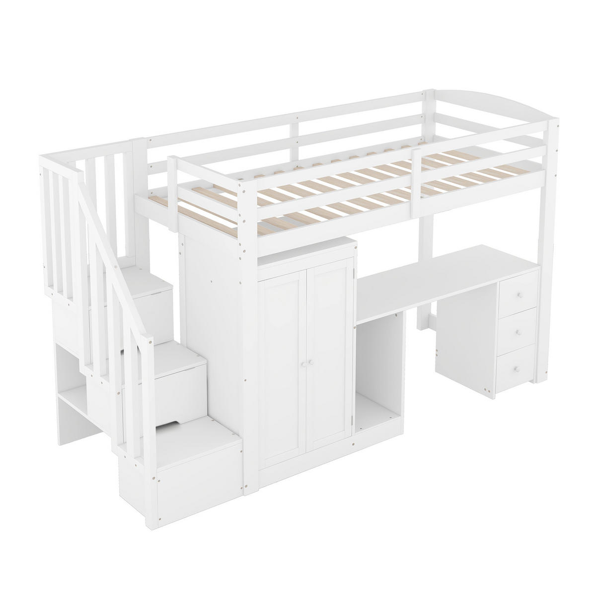 HOCHBETT 90/200 cm Weiß - Weiß, Holz - Raumix