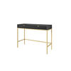 SCHMINKTISCH ZOVA Schwarz 104x77x50 cm Little table, Freistehend - Goldfarben/Schwarz, Holzwerkstoff/Metall (50/104/77cm) - DomoHome