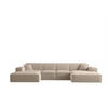 WOHNLANDSCHAFT Celes Premium Xs Opera - Sandfarben, Holzwerkstoff/Textil (342/73/165cm) - Fun Möbel