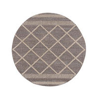 KURZFLOR-TEPPICH Art 2645 Mocca 120x120 cm rund - Braun, Textil (120/120cm) - carpet city