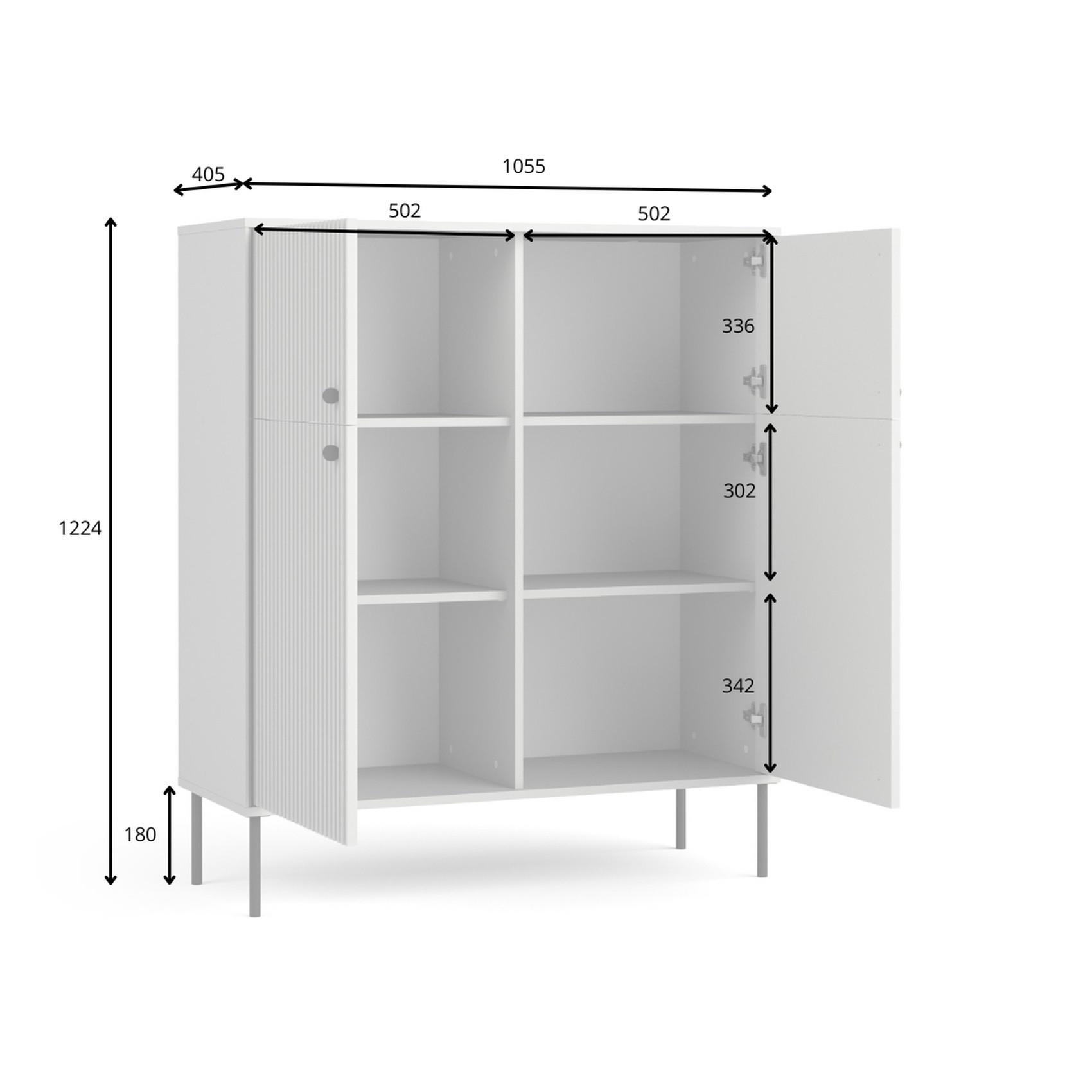 SIDEBOARD Grau 106/123/41 - Grau, Holzwerkstoff (106/123/41cm) - RAUMHIRSCH FURNITURE