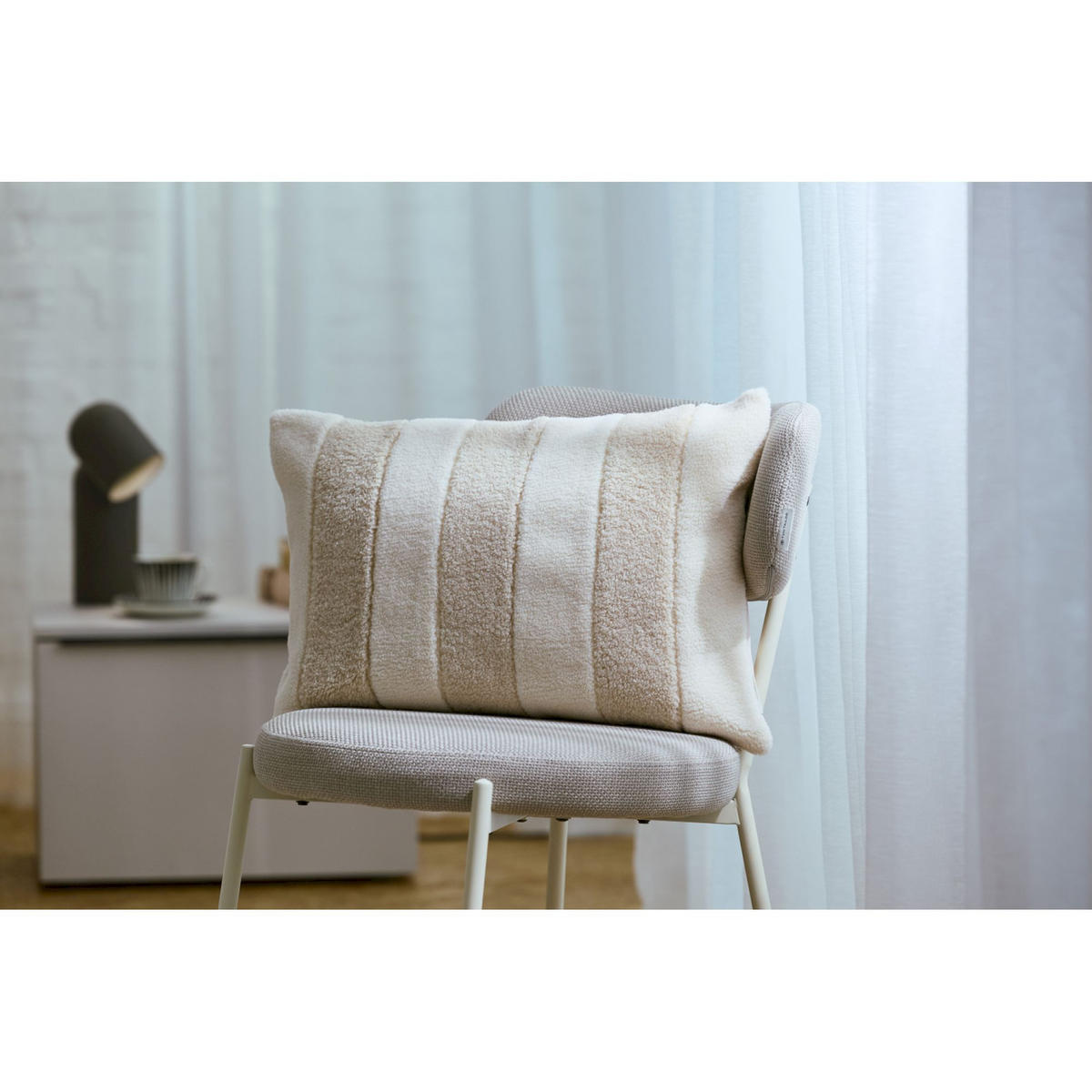 ZIERKISSENHÜLLE TEDDY - Beige, Textil (60/40cm) - Tom Tailor