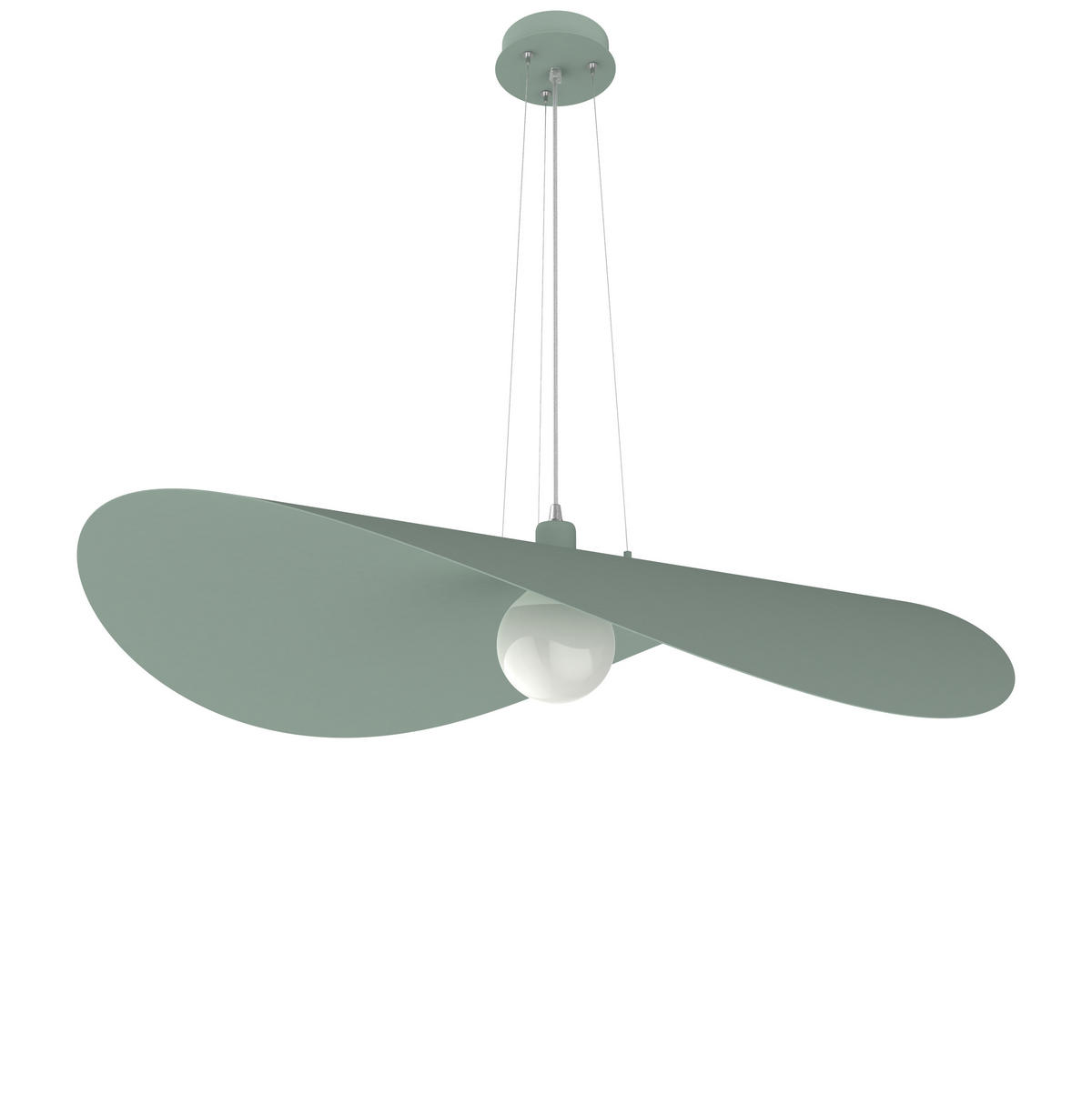 HÄNGELEUCHTE - Grün, Metall (90/90/120cm) - Lumicom