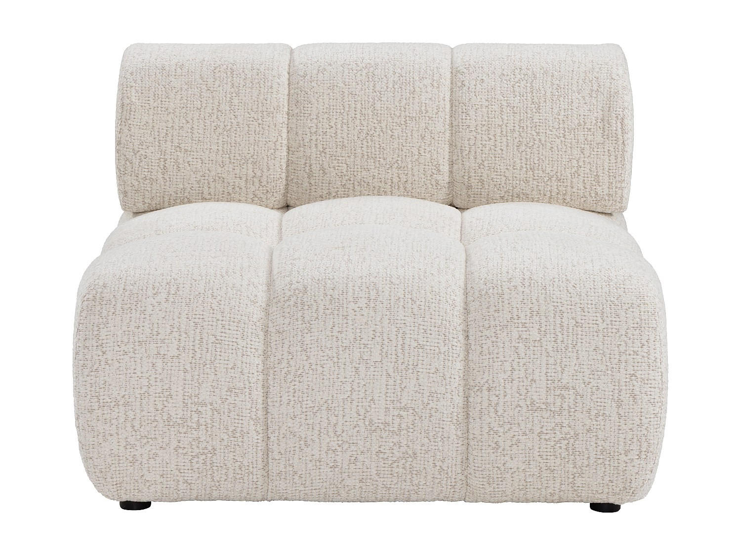 SESSEL mit gerader Rückenlehne - 1 Person - stoff - beige Facivil - Beige, Kunststoff/Textil (94/70/94cm) - Vente-Unique