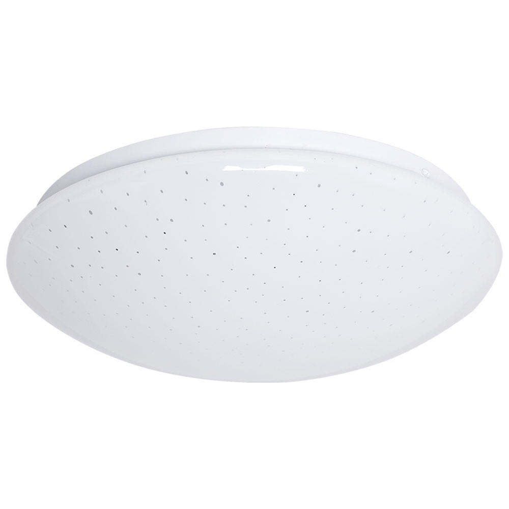 LED DECKENLEUCHTE Weiß Sternenhimmel Effekt - Weiß, Metall (33/10.2/10.2cm)