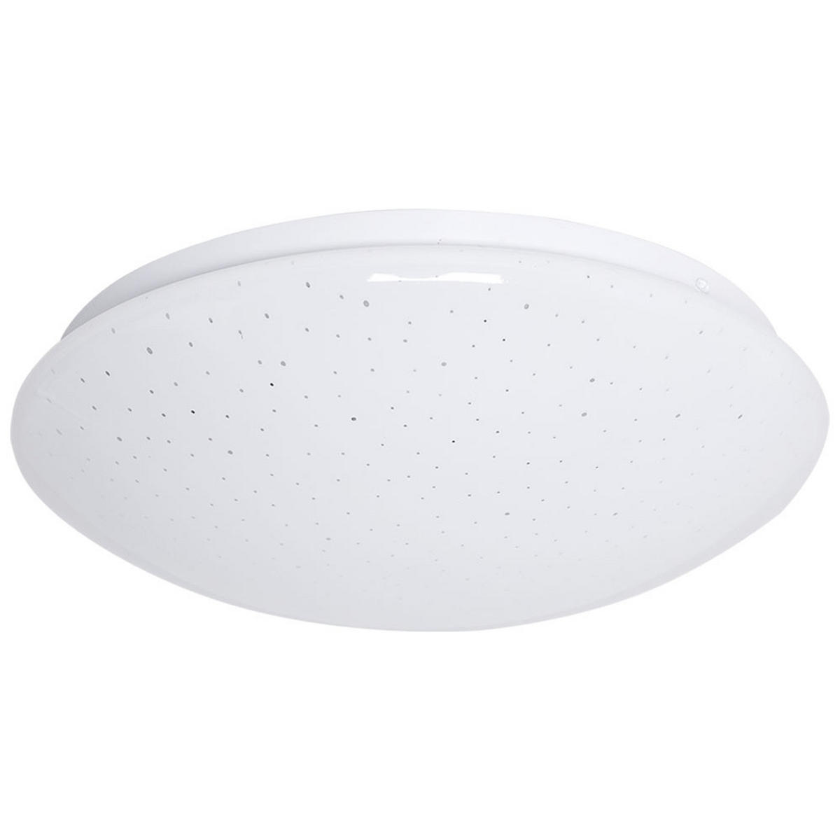 LED DECKENLEUCHTE Weiß Sternenhimmel Effekt - Weiß, Metall (33/10.2/10.2cm)