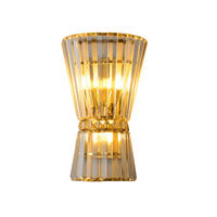 WANDLEUCHTE Giova, Transparent und goldfarben, 42cm - Transparent, Glas (26/42/13cm) - KOSILUM