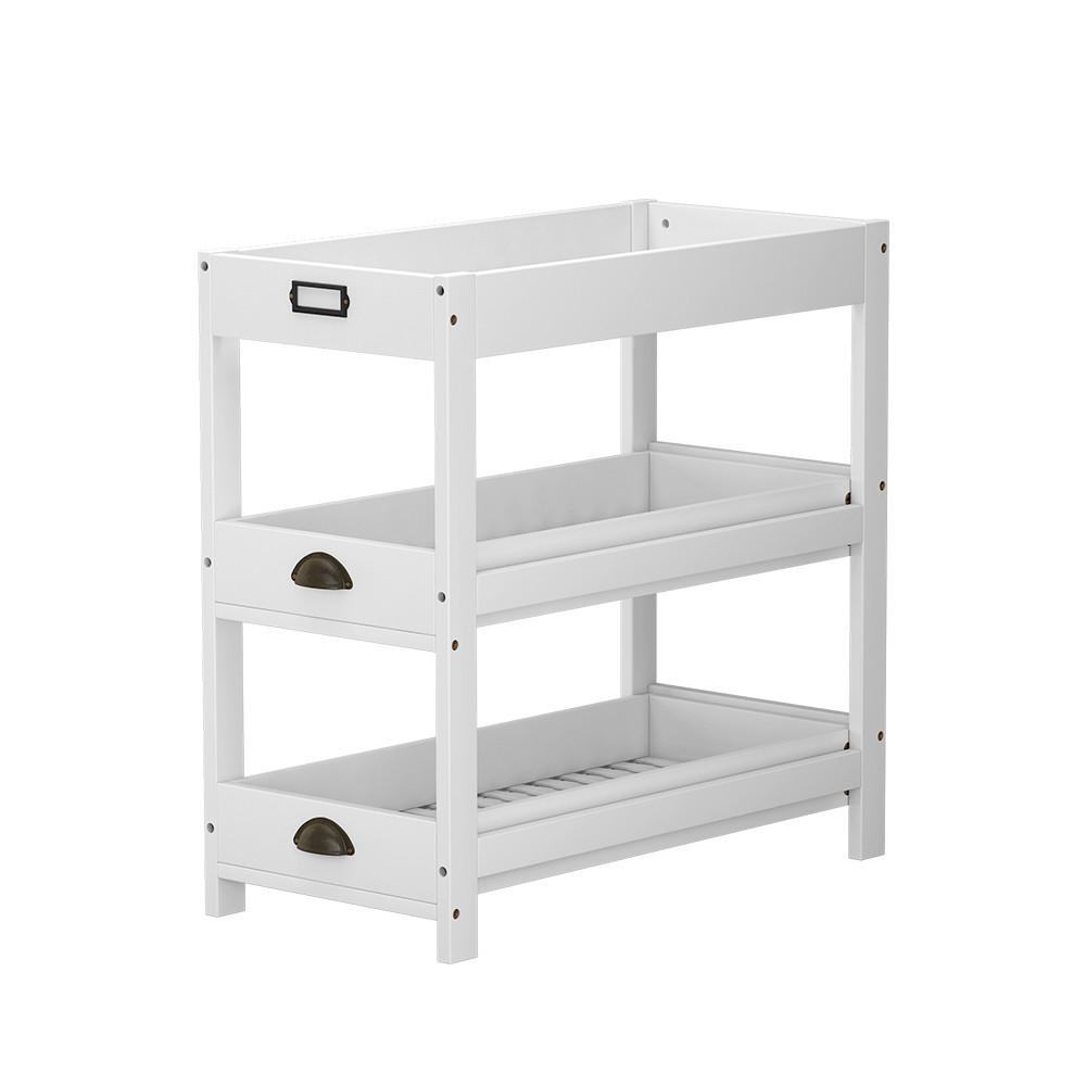 AUFBEWAHRUNGSREGAL Legum Weiß 33 x 66 cm mit 3 Ablagen - Weiß, Holzwerkstoff (33/66/66cm) - Vicco