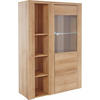 VITRINE Larona Eiche Riviera 100 / 37 /145cm - Hellbraun/Eichefarben, Holz/Holzwerkstoff (100/145/37cm) - Feldmann-Wohnen
