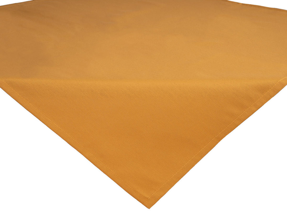 MITTELDECKE Wunschton safran-gelb 80/80 cm - Gelb, Textil (80/80cm) - beties Heimtextil
