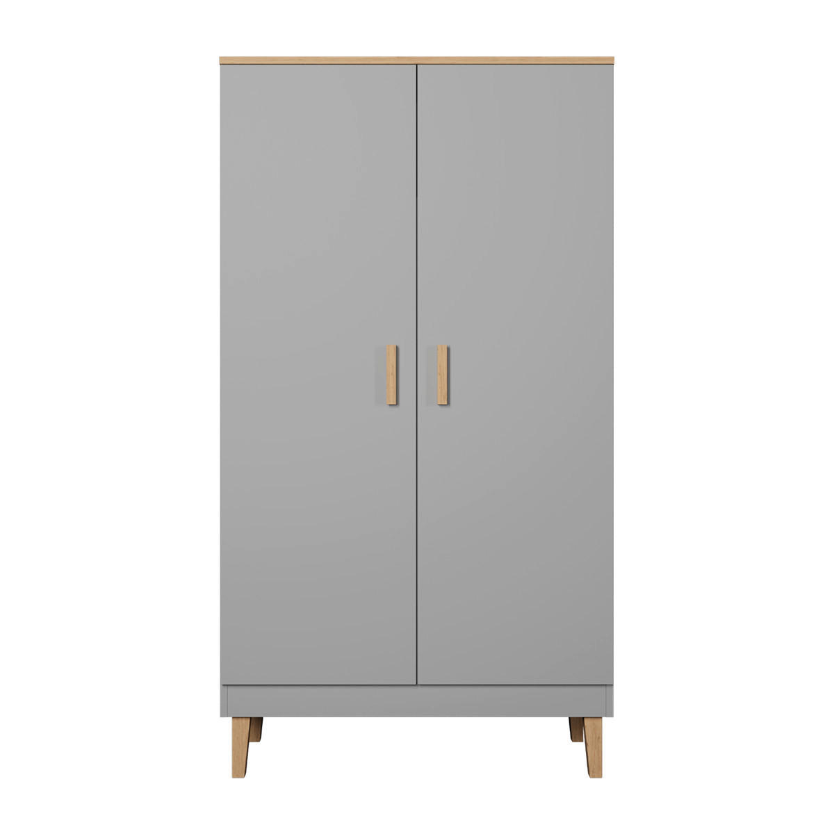 OTROŠKA OMARA Denver Siva - siva, leseni material (100/184/55cm) - Petits-meubles