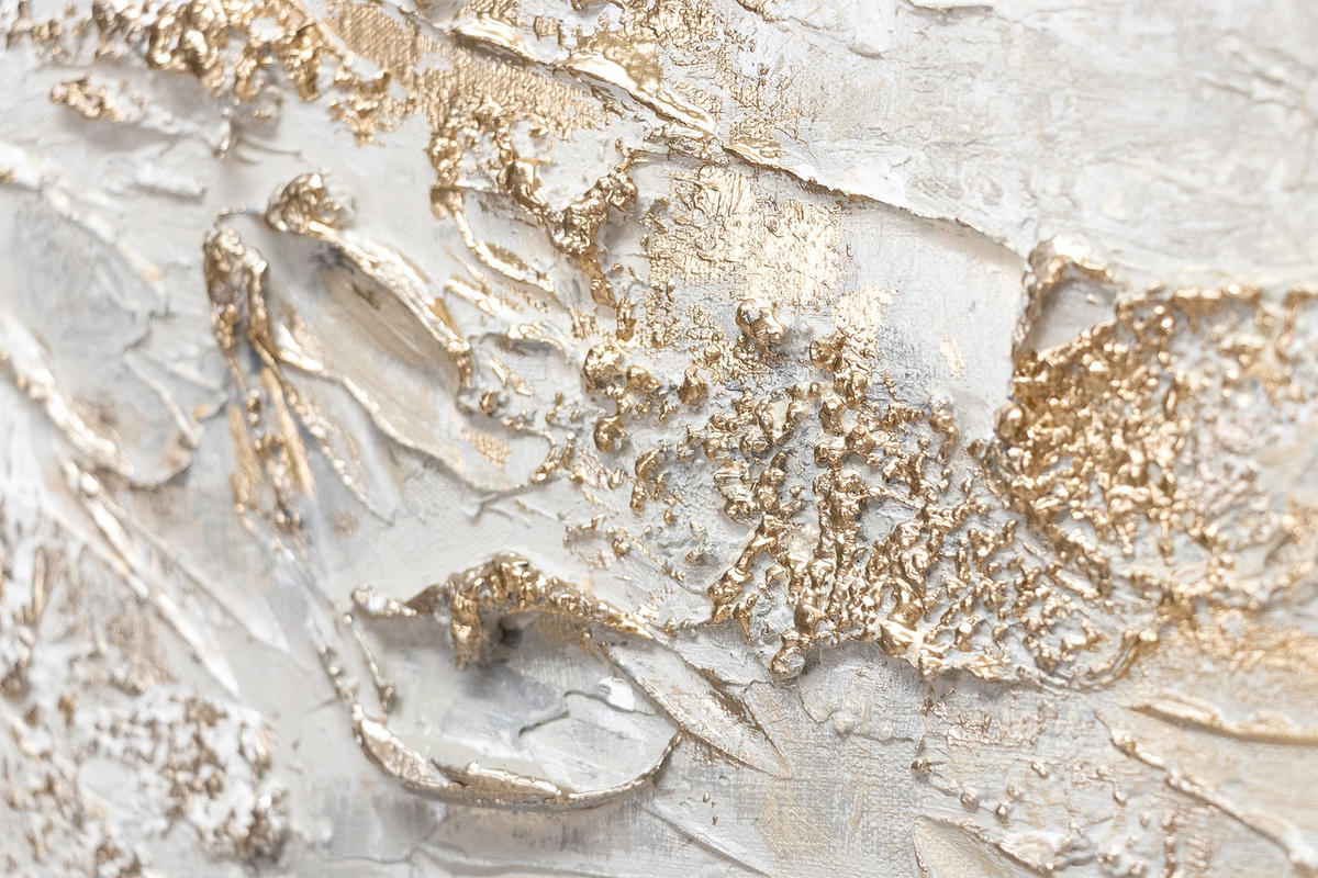 GEMÄLDE Geschichte auf Keilrahmen 200x100 cm - Goldfarben, Holz (200/100cm) - YS-art gallery