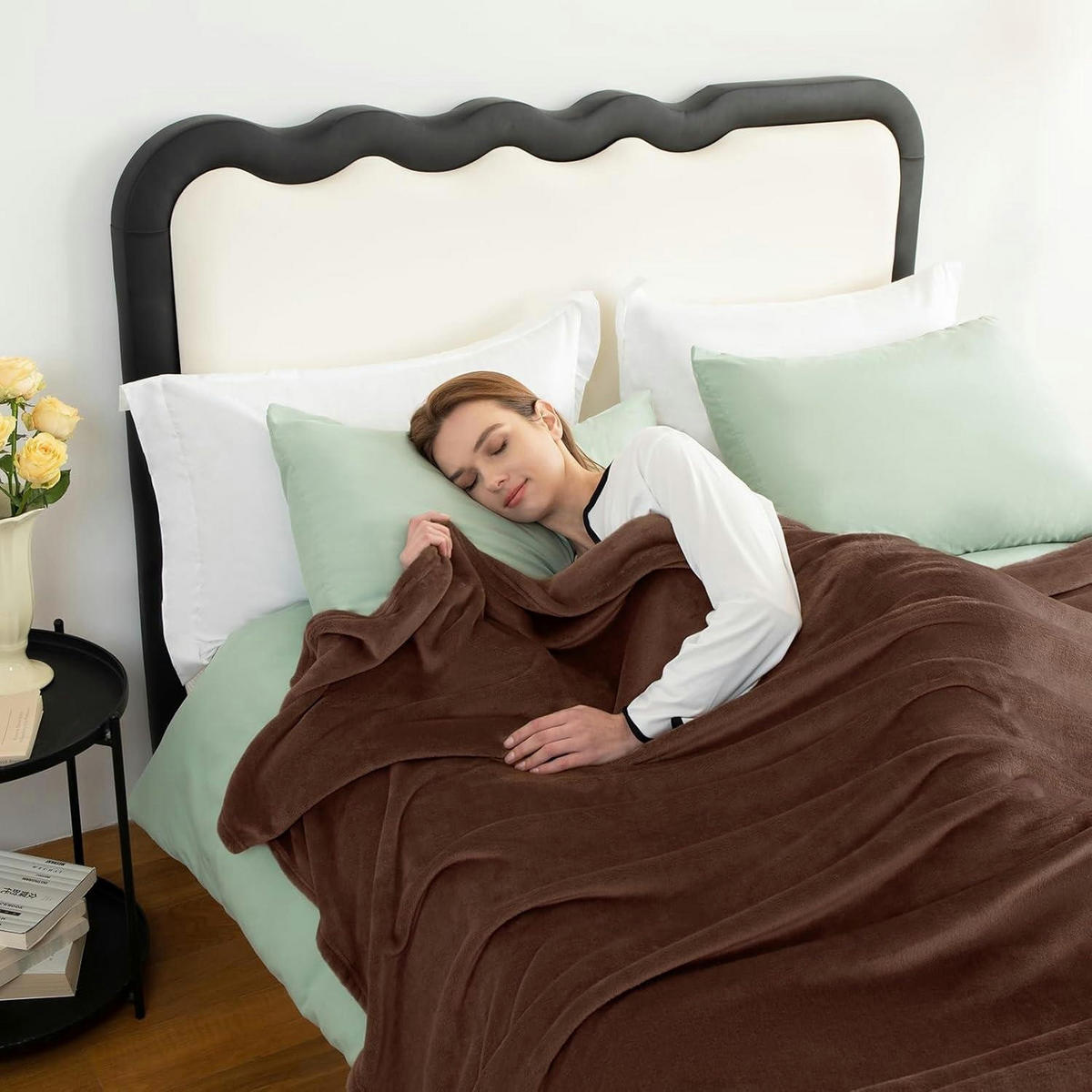 KUSCHELDECKE Flanell Braun 130 x 150 cm - Braun, Textil (130/150cm)