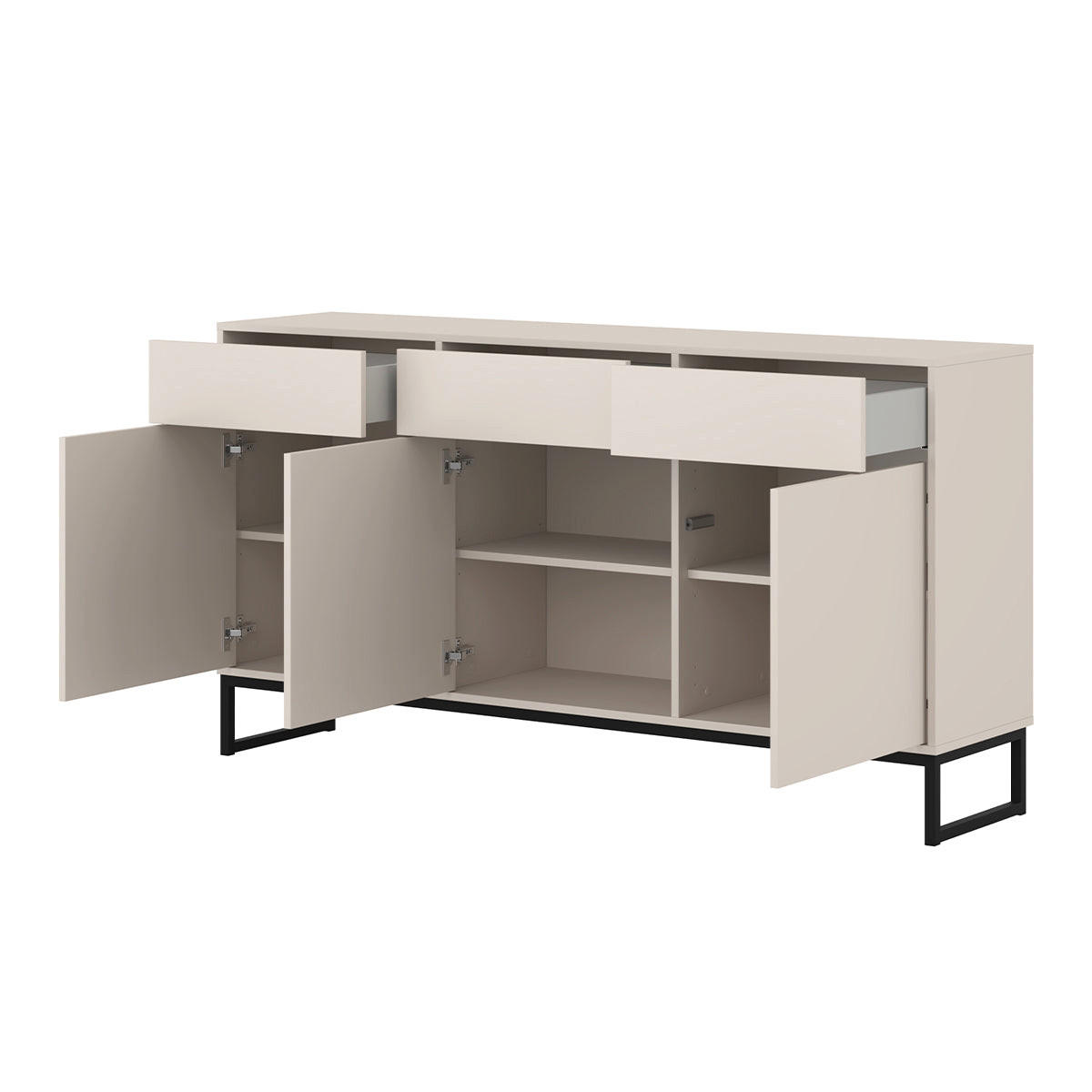 SIDEBOARD Loa Kaschmir - Beige, Holzwerkstoff (157/83.5/36.5cm) - Petits-meubles
