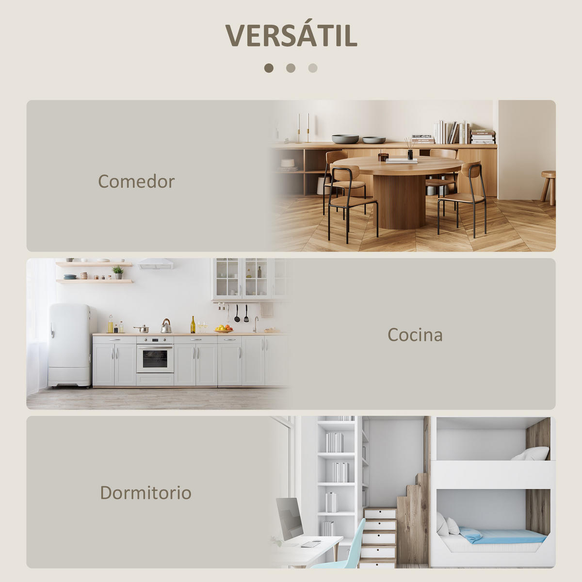 ESSTISCH Eiche 1 Stück - Beige, Kunststoff (104/76/73.7cm) - GiPP