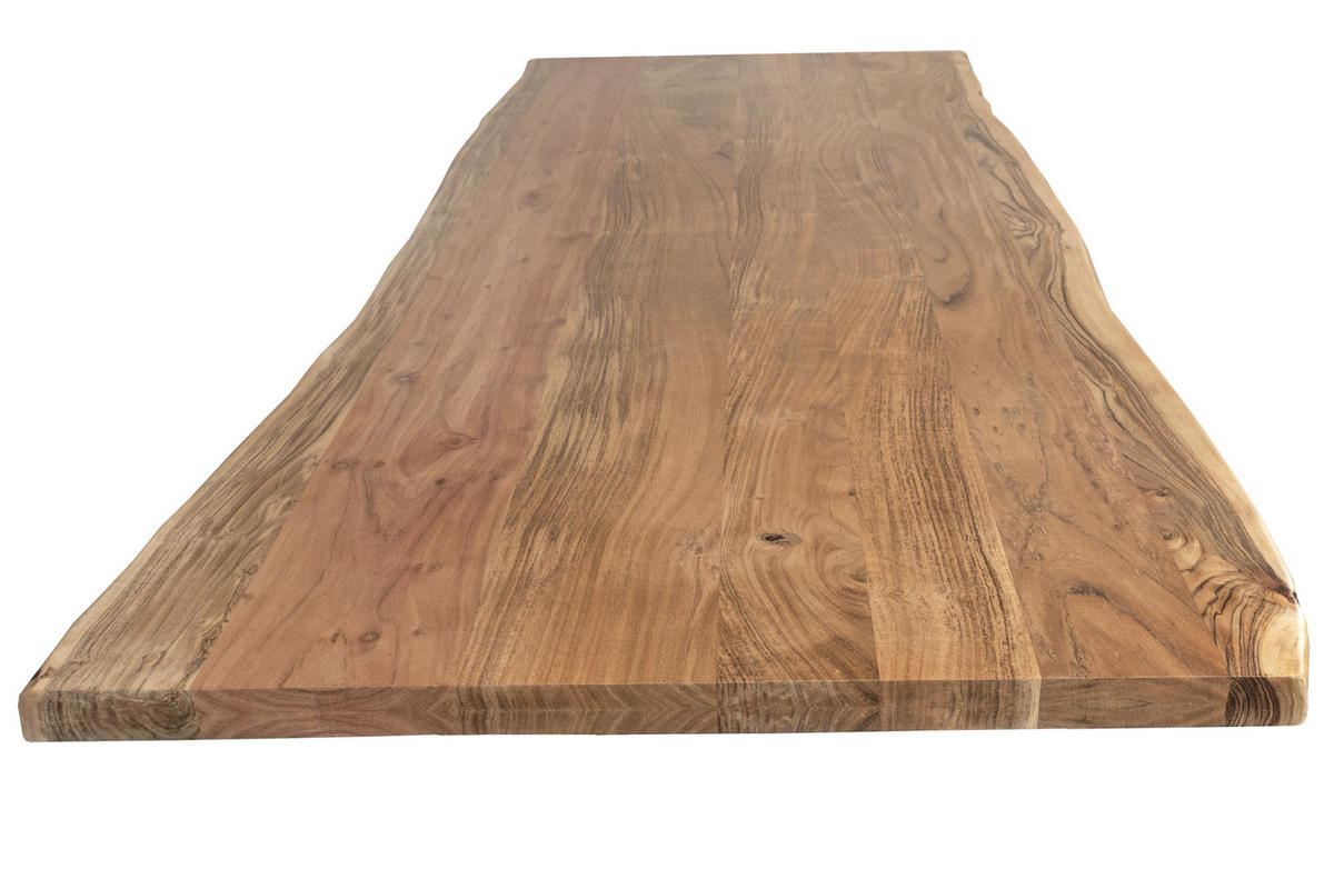 ESSTISCH CALI - Beige/Schwarz, Holz/Metall (100/240/77cm) - SAM