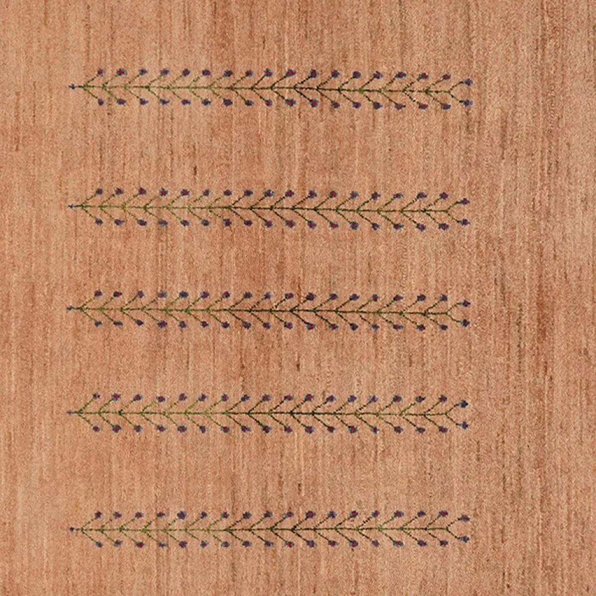 GABBEH-TEPPICH handgeknüpft Rizbaf Braun 190/131 cm Schurwolle - Braun, Textil (131/190cm) - Looma