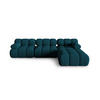 SOFA modular Bellis aus 3D-Stoff marineblau 4 Sitzplätze - Blau, Textil (188/70/282cm) - Micadoni